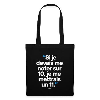 Citation célèbre footballeur coach - Sac en tissu - noir - Devant