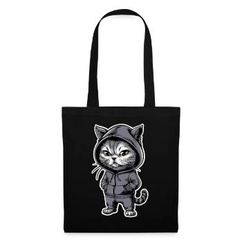Angry Angry Cat - Tote Bag - black - Front