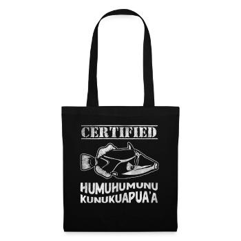 Humuhumunukunukuapua'a Hawaiianischer Riff-Drücker - Stoffbeutel - Schwarz - Vorne