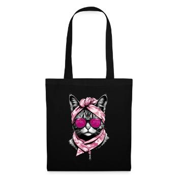 Cute Cat Mom Cat Lover Stylish - Tote Bag - black - Front