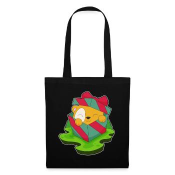 Forfait de Noël hamster - Sac en tissu - noir - Devant