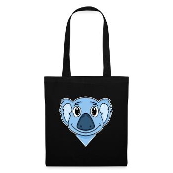 Koala Bear Head - Tote Bag - black - Front