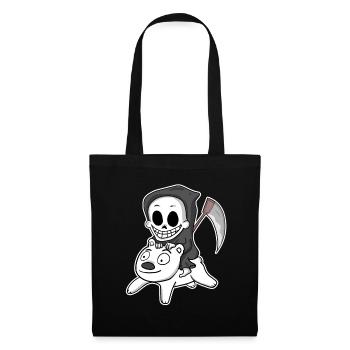 Grim Reaper Polar Bear Motif - Tote Bag - black - Front