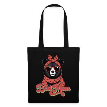 Best Mom Funny Mom Bear Mother's Day - Tote Bag - black - Front