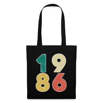 1986 - Born 1986 - Built in 1986 - Tote Bag - black - Front