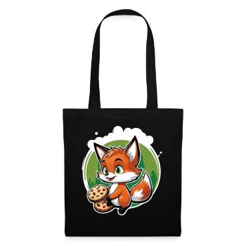 Foxy Pastry - Stoffbeutel - Schwarz - Vorne