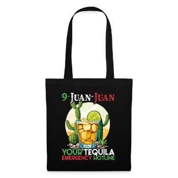 Lustiger Tequila Spruch Cinco De Mayo Design - Stoffbeutel - Schwarz - Vorne