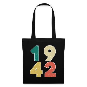 1942 - Born 1942 - Built in 1942 - Tote Bag - black - Front
