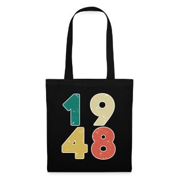 1948 - Born 1948 - Built in 1948 - Tote Bag - black - Front