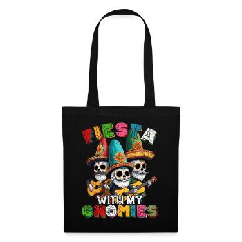 Drôle de fête des gnomes et mexicain - Sac en tissu - noir - Devant