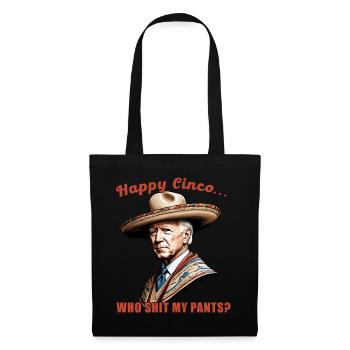 Drôle Confus Président Mexicain Amusant - Sac en tissu - noir - Devant
