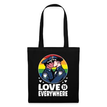 L’amour est partout : les flics gays - Sac en tissu - noir - Devant