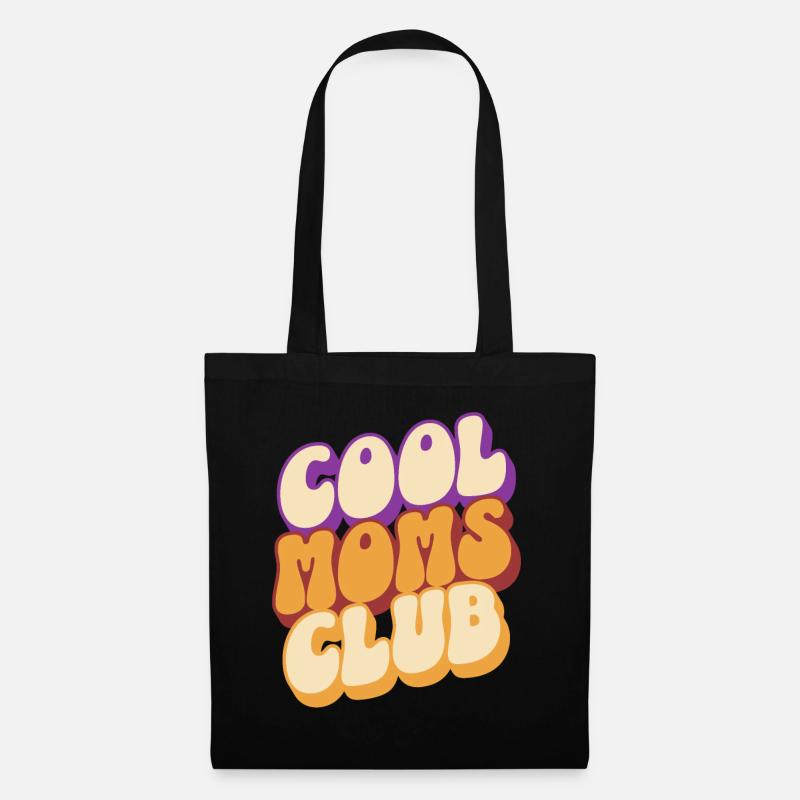 Cool Moms Club Mama Muttertag - Stoffbeutel - Schwarz
