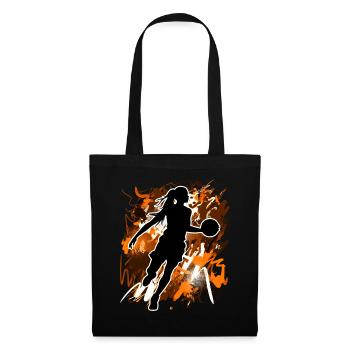 Basketball Basketball Basketball Femme Basketball - Sac en tissu - noir - Devant