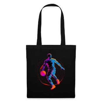 90er Basketball Liebhaber - Stoffbeutel - Schwarz - Vorne