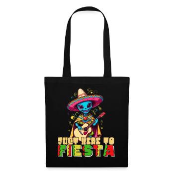 Drôle de fête Fiesta Alien Vacances mexicaines - Sac en tissu - noir - Devant