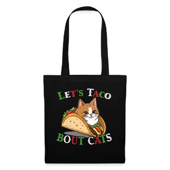 Taco Cats Disant Cinco De Mayo Mexicain - Sac en tissu - noir - Devant
