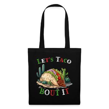 Drôle de tacos disant nourriture mexicaine Cinco de - Sac en tissu - noir - Devant