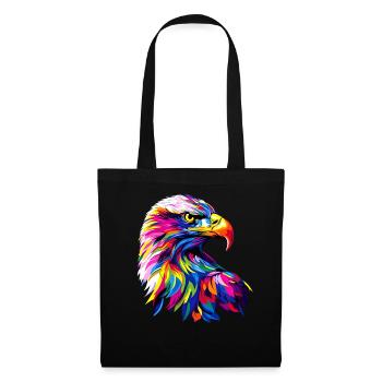 Eagle Pop Art Bright Colors Golden Eagle White-tailed Eagle - Tote Bag - black - Front