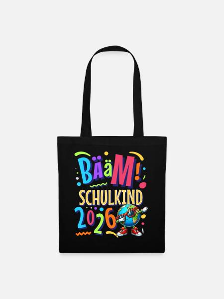 Bääm Schulkind 2026 - Stoffbeutel - Schwarz