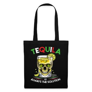 Lustiger Tequila Spruch Cinco De Mayo Mexiko - Stoffbeutel - Schwarz - Vorne