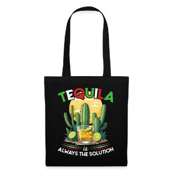 Lustiger Tequila Spruch Cinco de Mayo Mexiko - Stoffbeutel - Schwarz - Vorne
