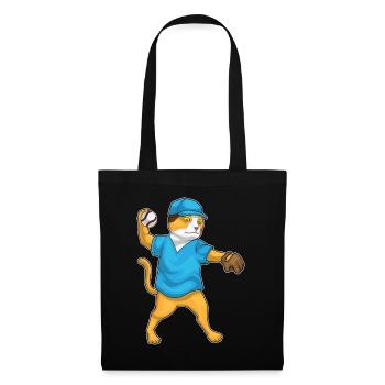 Sports de gants de baseball de baseball Cat - Sac en tissu - noir - Devant