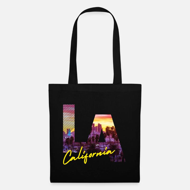 Los Angeles California - Stoffbeutel - Schwarz