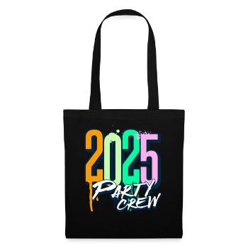 Équipe de fête 2025 - Sac en tissu - noir - Devant