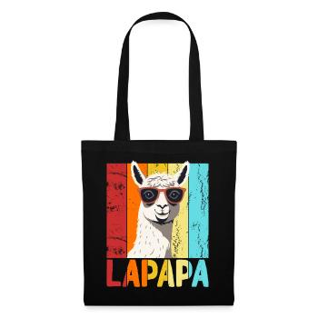 Lapapa Funny Llama Dad Perfect Style - Tote Bag - black - Front