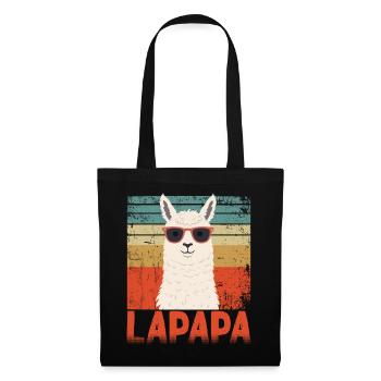 Lapapa Funny Llama Father Perfect Style - Tote Bag - black - Front
