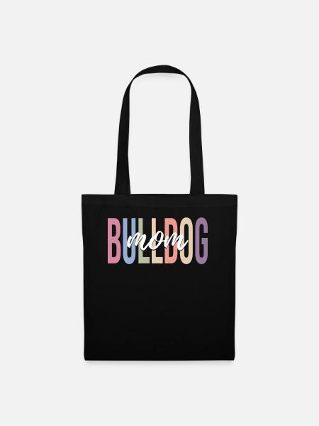 Bulldoggen-Liebhaber - Stoffbeutel - Schwarz