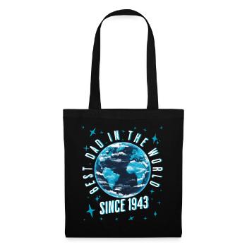 Best dad in the world since 1943 Father's Day - Tote Bag - black - Front