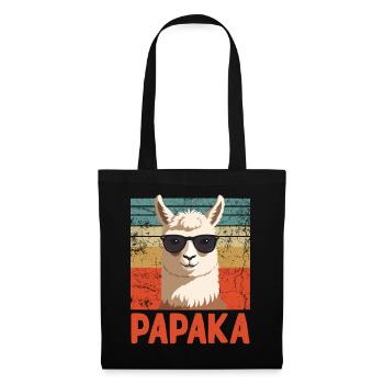 Papaka Drôle Dad Alpaga Style Parfait - Sac en tissu - noir - Devant