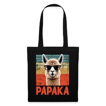 Papaka Drôle Dad Alpaga Style Parfait - Sac en tissu - noir - Devant