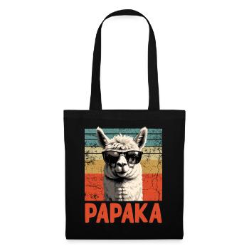 Papaka Funny Alpaca Dad Perfect Style - Tote Bag - black - Front
