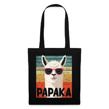 Papaka Drôle Dad Alpaga Style Parfait - Sac en tissu - noir - Devant