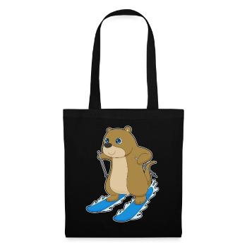 Otter Skier Ski - Sac en tissu - noir - Devant