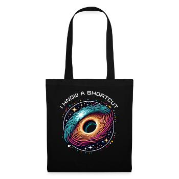Wormhole Abbreviation Astrophysics Time Travel Spacetime - Tote Bag - black - Front