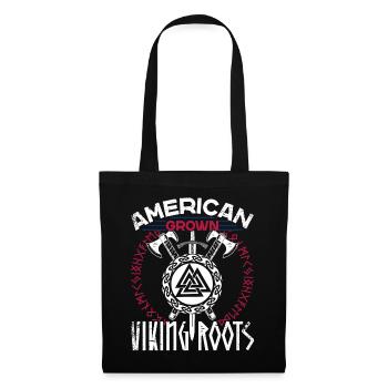 De fières racines nordiques vikings américaines - Sac en tissu - noir - Devant