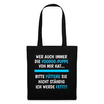 Wer Auch Immer Die Voodoo-Puppe Hat Lustig Spruch - Stoffbeutel - Schwarz - Vorne