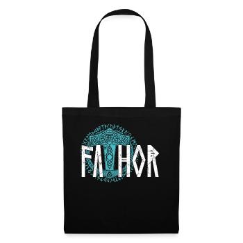 Viking Papa Vathor Proud Norse Father - Tote Bag - black - Front