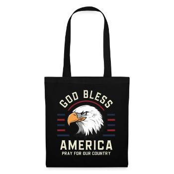 God Bless America USA 4th July Independence Day - Stoffbeutel - Schwarz - Vorne