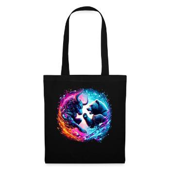 Bull vs Bear Exchange Battle - Tote Bag - black - Front