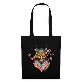 Oni Demons Mask Japanese Demon Culture Yokai - Sac en tissu - noir - Devant