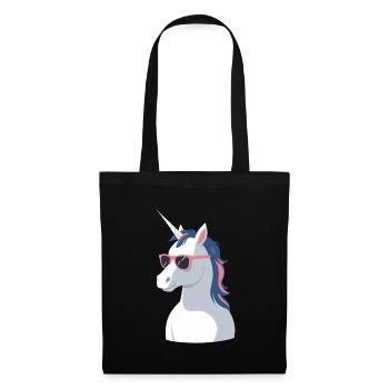 Papa Einhorn Lustiges Vatertag Design - Stoffbeutel - Schwarz - Vorne