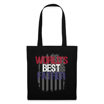 World's Best Father Vintage USA Flights - Tote Bag - black - Front