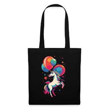 Funny Unicorns Cute Unicorn Bright Colors - Tote Bag - black - Front