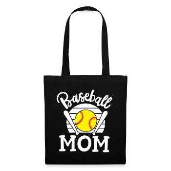 Baseball Mama - Stoffbeutel - Schwarz - Vorne