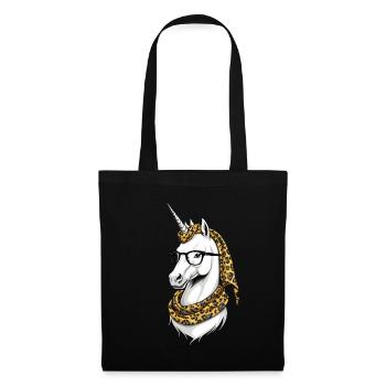 Licorne Maman Drôle Maman Licornes Maman aimante - Sac en tissu - noir - Devant